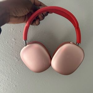 Apple Over-Ear Headphones - Red and Pink